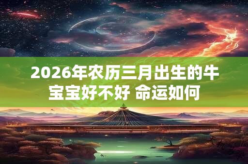 2026年农历三月出生的牛宝宝好不好 命运如何