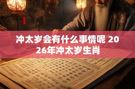 冲太岁会有什么事情呢 2026年冲太岁生肖