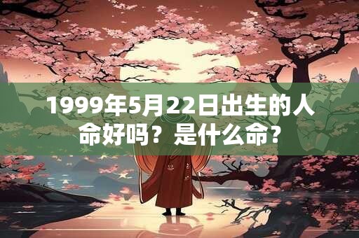 1999年5月22日出生的人命好吗？是什么命？