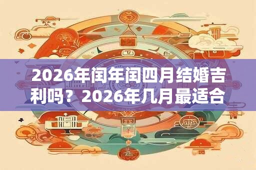 2026年闰年闰四月结婚吉利吗？2026年几月最适合结婚？