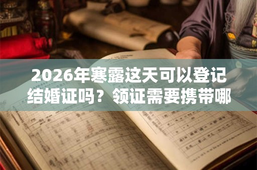 2026年寒露这天可以登记结婚证吗？领证需要携带哪些证件？