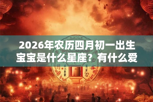 2026年农历四月初一出生宝宝是什么星座？有什么爱情习惯？