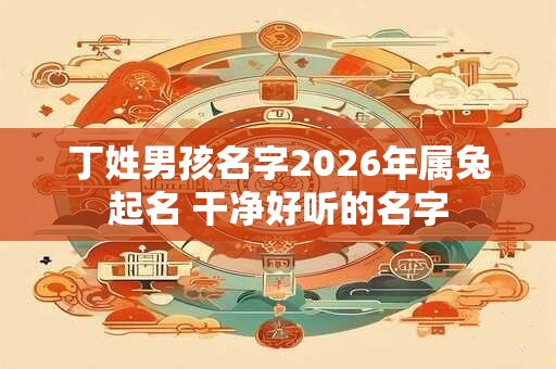 丁姓男孩名字2026年属兔起名 干净好听的名字