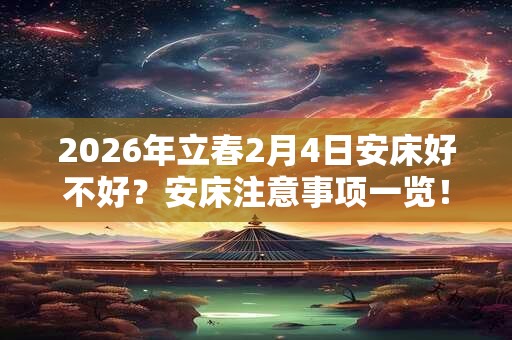 2026年立春2月4日安床好不好？安床注意事项一览！
