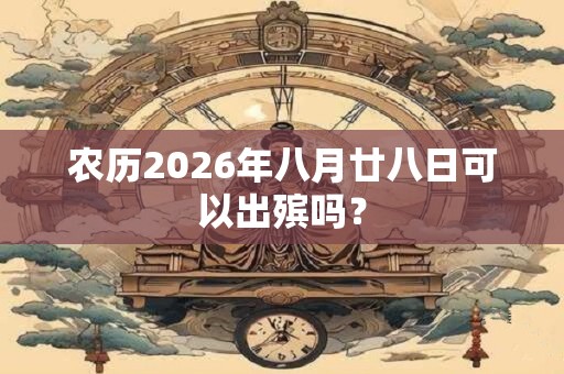 农历2026年八月廿八日可以出殡吗？