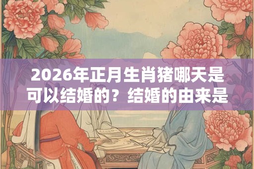 2026年正月生肖猪哪天是可以结婚的？结婚的由来是什么？