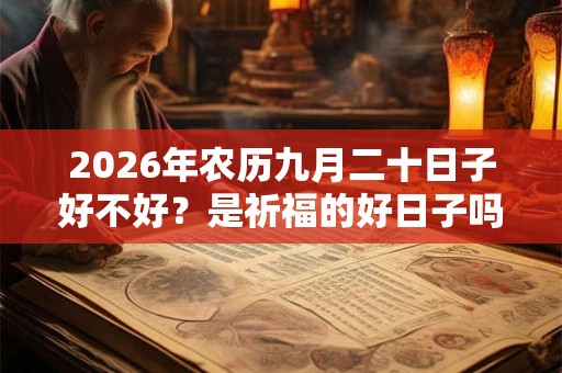 2026年农历九月二十日子好不好？是祈福的好日子吗？