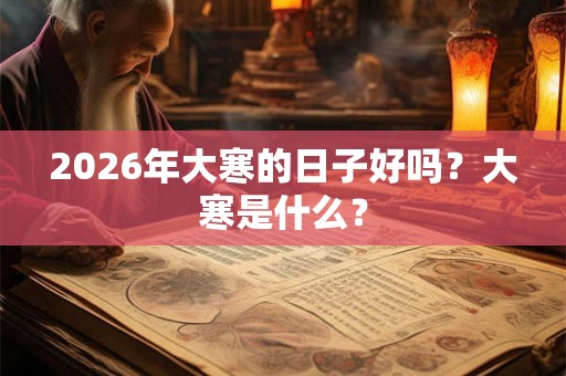 2026年大寒的日子好吗？大寒是什么？