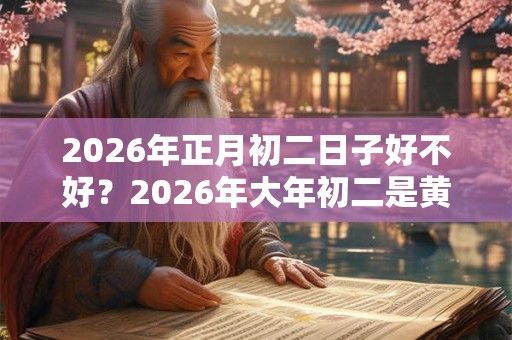 2026年正月初二日子好不好？2026年大年初二是黄道吉日吗？