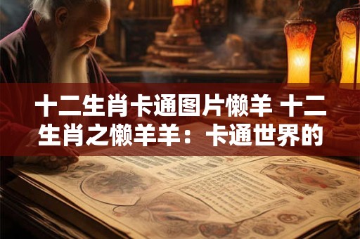 十二生肖卡通图片懒羊 十二生肖之懒羊羊：卡通世界的小可爱