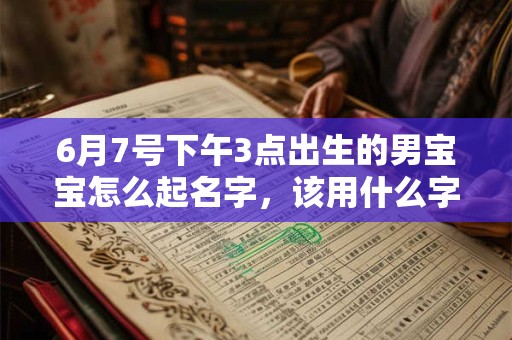 6月7号下午3点出生的男宝宝怎么起名字，该用什么字好
