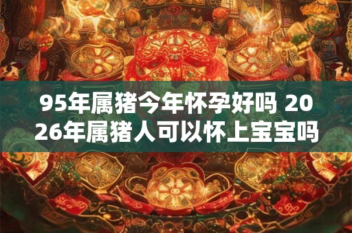 95年属猪今年怀孕好吗 2026年属猪人可以怀上宝宝吗