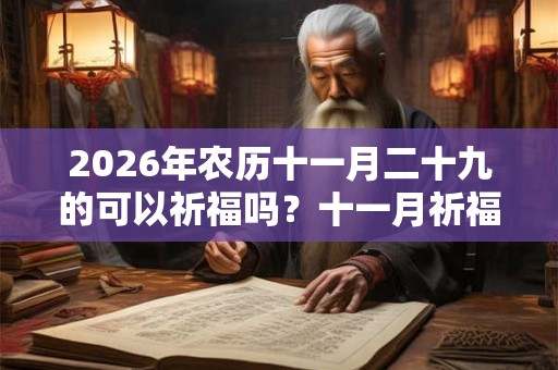 2026年农历十一月二十九的可以祈福吗？十一月祈福时间推荐