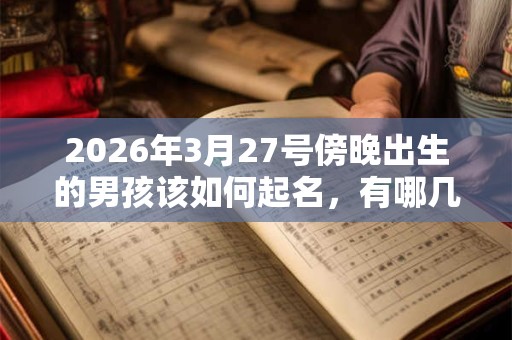 2026年3月27号傍晚出生的男孩该如何起名，有哪几种方法？