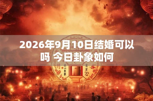 2026年9月10日结婚可以吗 今日卦象如何