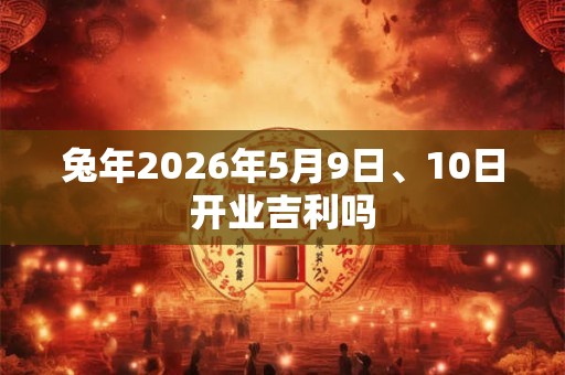 兔年2026年5月9日、10日开业吉利吗