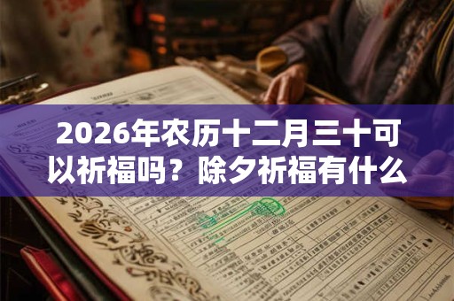 2026年农历十二月三十可以祈福吗？除夕祈福有什么讲究？