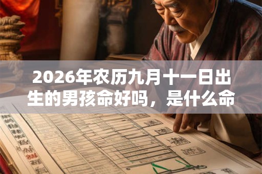2026年农历九月十一日出生的男孩命好吗，是什么命？