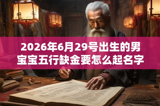 2026年6月29号出生的男宝宝五行缺金要怎么起名字 2026年6月29号出生的男宝宝五行缺金要怎么起名字