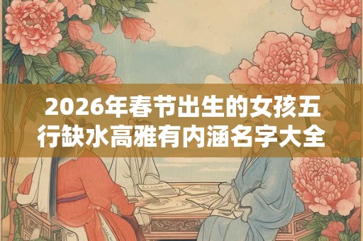 2026年春节出生的女孩五行缺水高雅有内涵名字大全