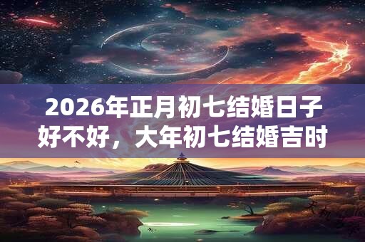 2026年正月初七结婚日子好不好，大年初七结婚吉时推荐！