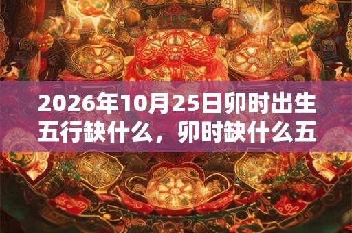 2026年10月25日卯时出生五行缺什么，卯时缺什么五行
