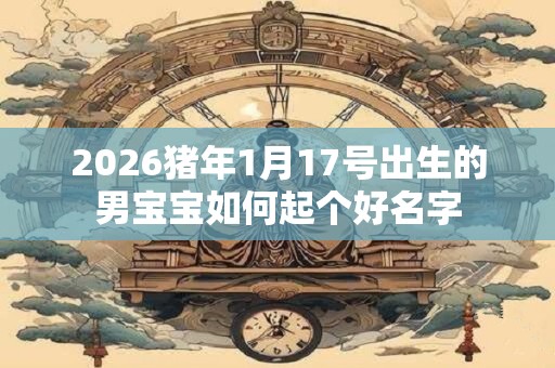 2026猪年1月17号出生的男宝宝如何起个好名字