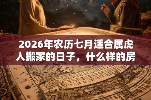 2026年农历七月适合属虎人搬家的日子，什么样的房子风水好？