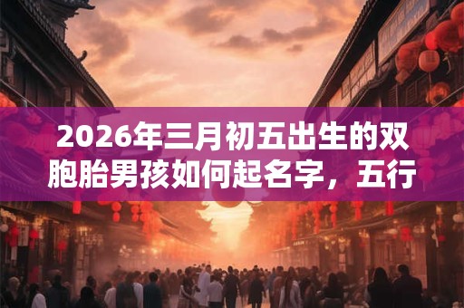 2026年三月初五出生的双胞胎男孩如何起名字,五行属什么 2026年三月初五出生的双胞胎男孩如何起名字,五行属什么