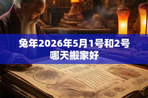 兔年2026年5月1号和2号哪天搬家好