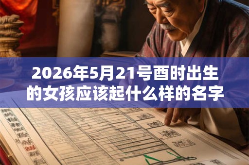 2026年5月21号酉时出生的女孩应该起什么样的名字