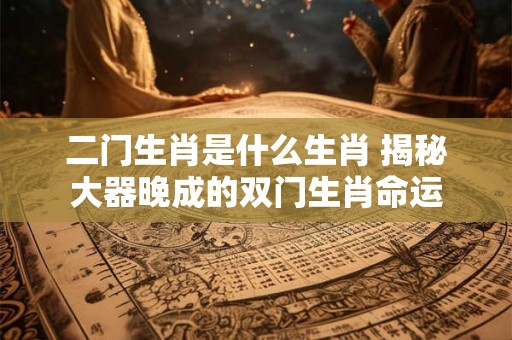 二门生肖是什么生肖 揭秘大器晚成的双门生肖命运