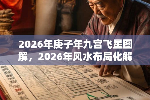 2026年庚子年九宫飞星图解，2026年风水布局化解办法
