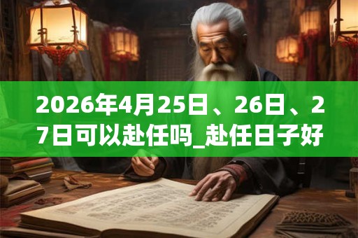 2026年4月25日、26日、27日可以赴任吗_赴任日子好吗