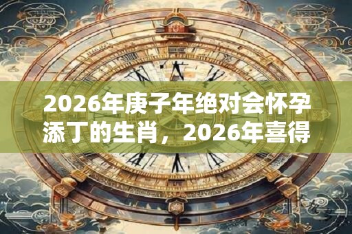 2026年庚子年绝对会怀孕添丁的生肖，2026年喜得贵子的生肖