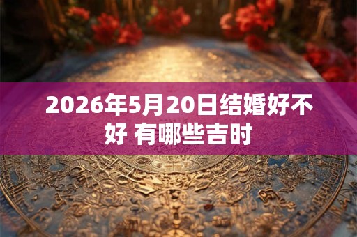 2026年5月20日结婚好不好 有哪些吉时