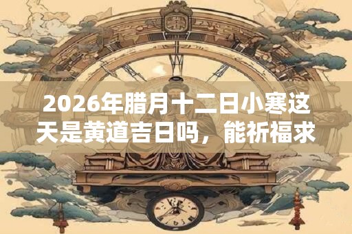 2026年腊月十二日小寒这天是黄道吉日吗，能祈福求财吗？