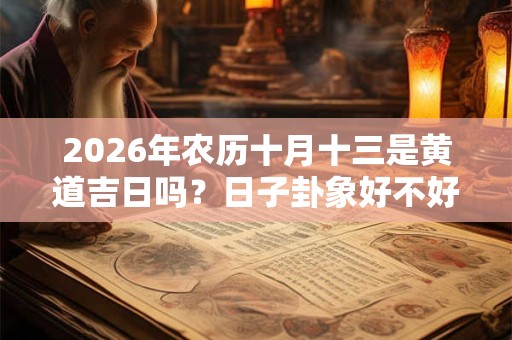 2026年农历十月十三是黄道吉日吗？日子卦象好不好？