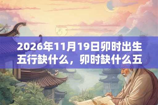 2026年11月19日卯时出生五行缺什么，卯时缺什么五行