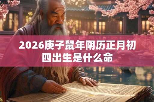 2026庚子鼠年阴历正月初四出生是什么命