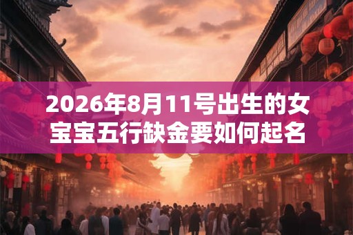 2026年8月11号出生的女宝宝五行缺金要如何起名