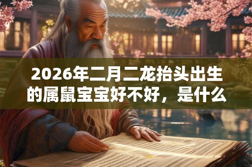 2026年二月二龙抬头出生的属鼠宝宝好不好，是什么命运？