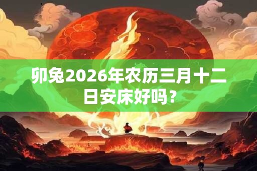 卯兔2026年农历三月十二日安床好吗？