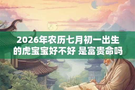 2026年农历七月初一出生的虎宝宝好不好 是富贵命吗