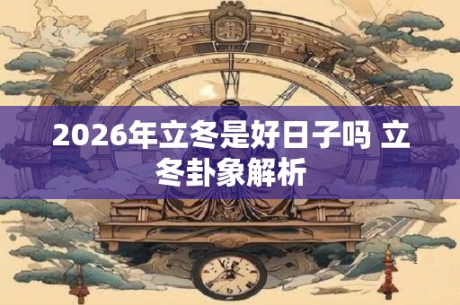 2026年立冬是好日子吗 立冬卦象解析