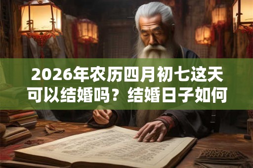 2026年农历四月初七这天可以结婚吗？结婚日子如何选择？