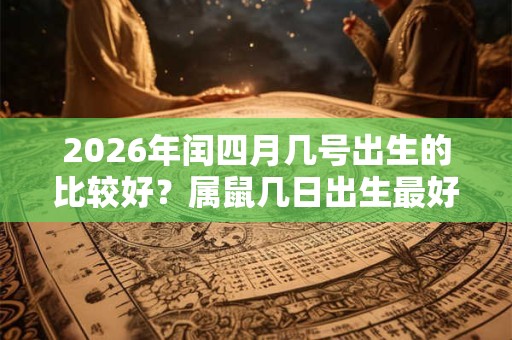 2026年闰四月几号出生的比较好？属鼠几日出生最好命？