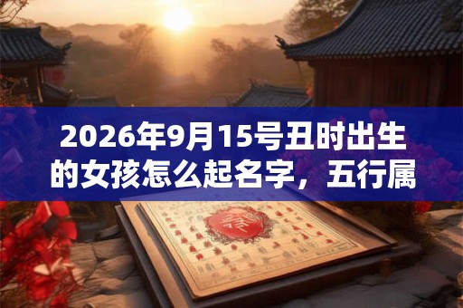 2026年9月15号丑时出生的女孩怎么起名字，五行属什么