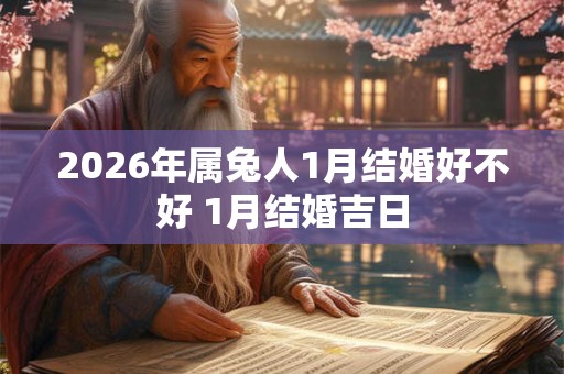 2026年属兔人1月结婚好不好 1月结婚吉日