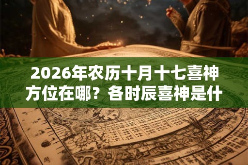 2026年农历十月十七喜神方位在哪？各时辰喜神是什么方位？